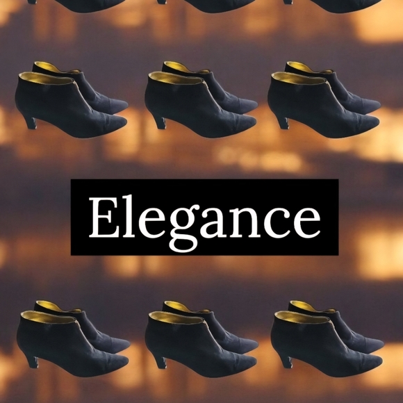 VTG DONNA KARAN rare heel booties - Picture 2 of 10